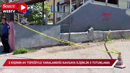 Kandıra'da 3 kişinin av tüfeğiyle yaralandığı kavgaya ilişiklin 3 tutuklama