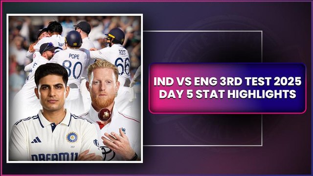 IND vs ENG 3rd Test 2025 Day 5 Stat Highlights: England Beat India In Thrilling Lord's Test