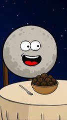 Moon orders Food for the First Time #solarsystem