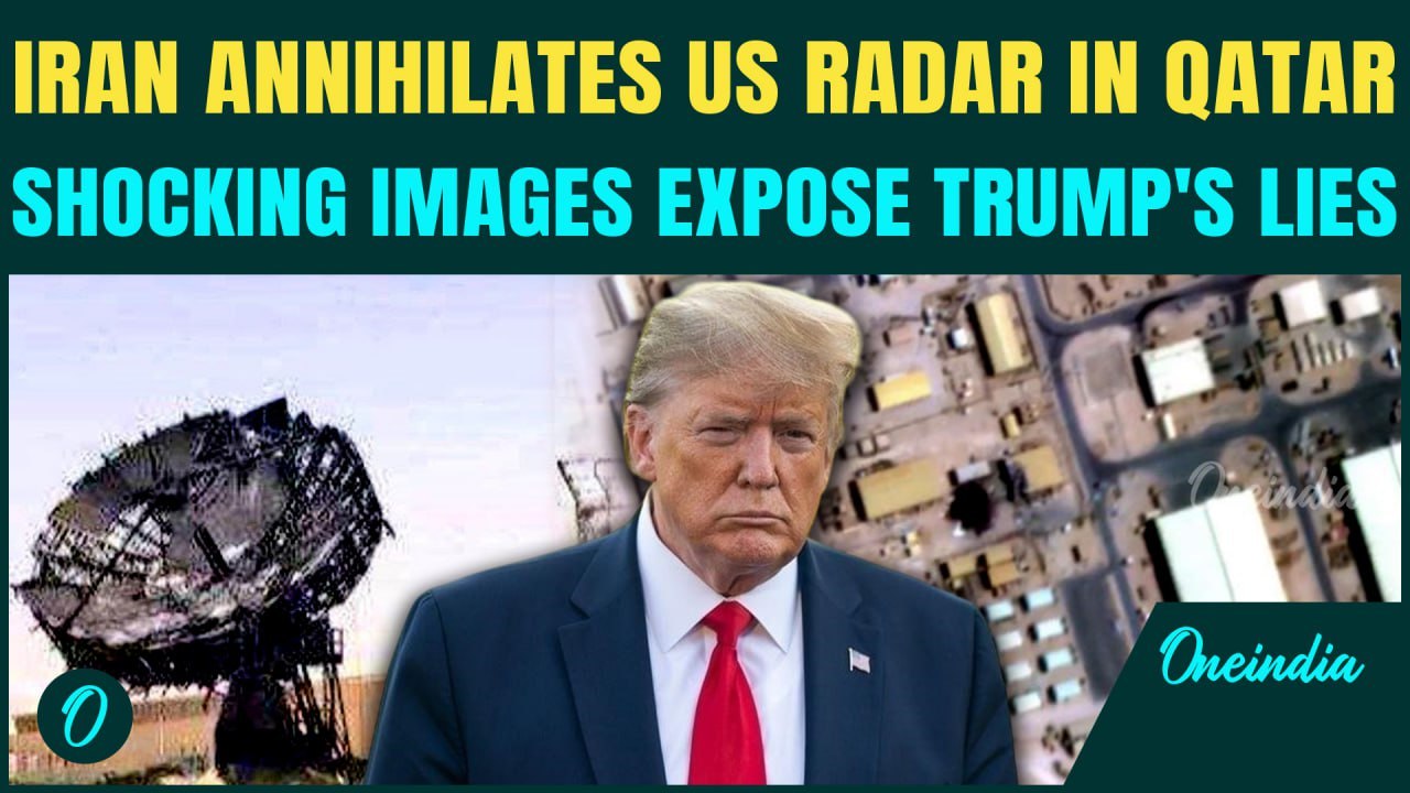 ON CAM: Iran's Strikes OBLITERATES U.S' Al Udeid Radar Dome; New Photos Reveal MASSIVE DAMAGE