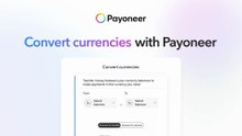 Convert currencies with Payoneer