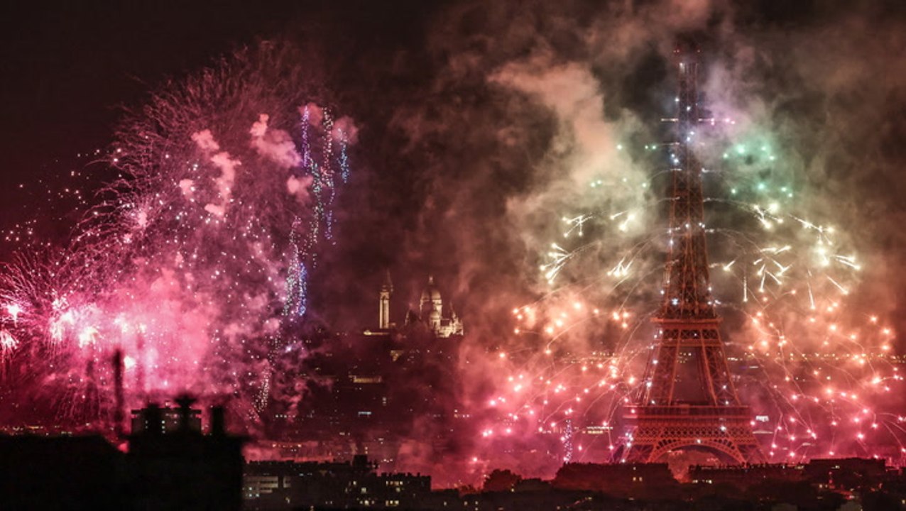 Watch: Spectacular firework and drone display lights up Eiffel Tower for Bastille Day
