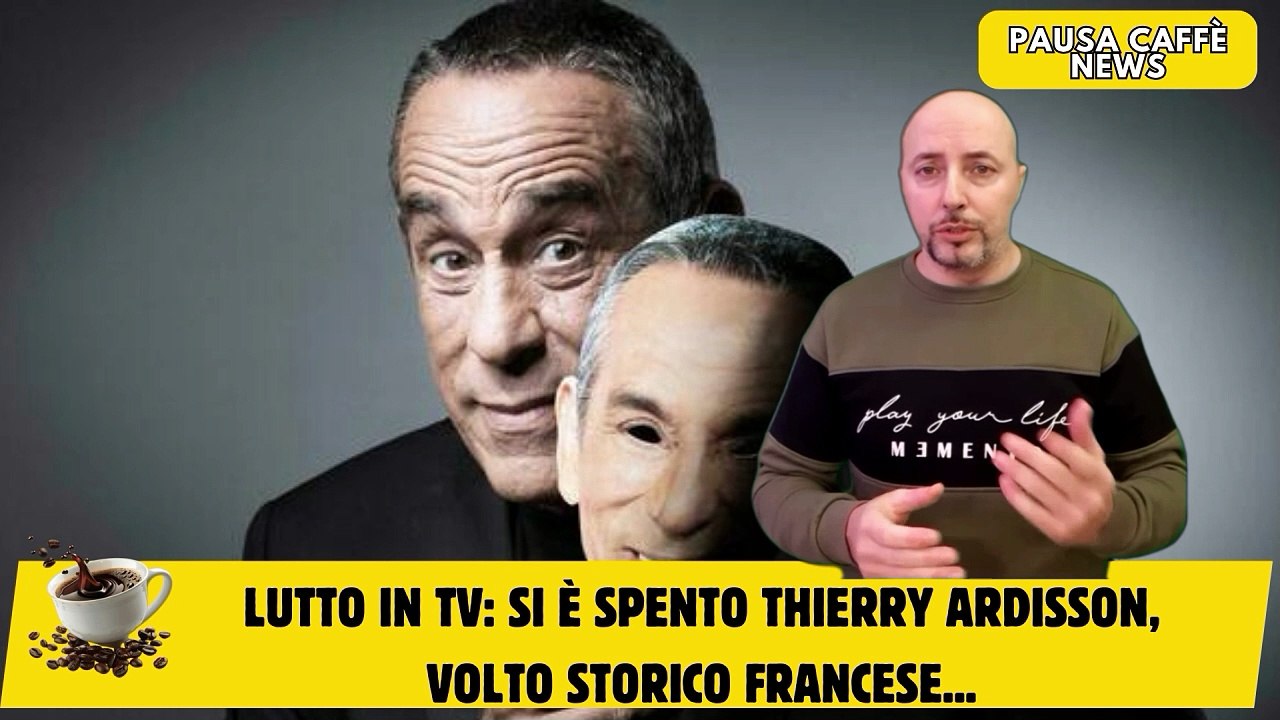 Lutto in TV si è spento Thierry Ardisson, volto storico francese...