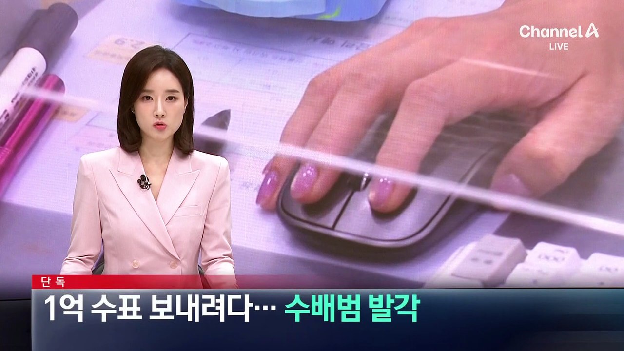 [단독]1억 수표 송금하려다…수배범 발각