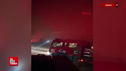 Konya'daki orman yangını 2'nci gününde