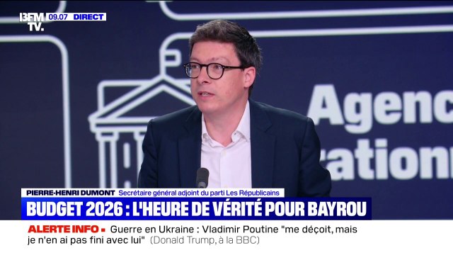 Budget 2026: pour Pierre-Henri Dumont (LR), il est hors de question que ceux qui travaillent soient impactés par des hausses d'impôts