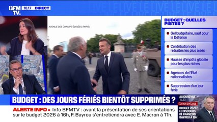 Avant la présentation de ses orientations sur le budget 2026 à 16h, François Bayrou s'entretiendra avec Emmanuel Macron à 11h