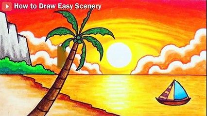 Sea Beach Sunset Scenery