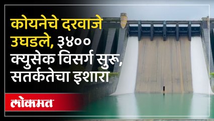 कोयना धरण क्षेत्रात पावसाचा जोर वाढला, धरणातून ५ हजार ५०० क्यूसेक पाण्याचा विसर्ग
