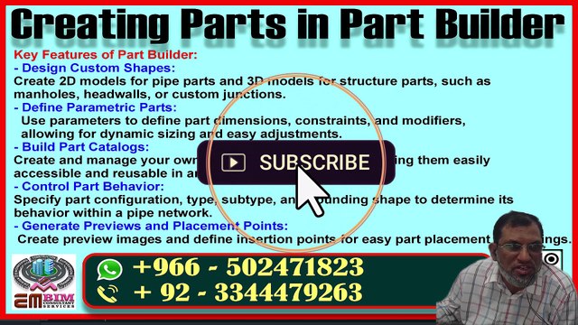 Civil 3D mein Part Builder kaise banate hain Urdu Tutorial (How to create Part Builder in Civil 3D Urdu Tutorial)