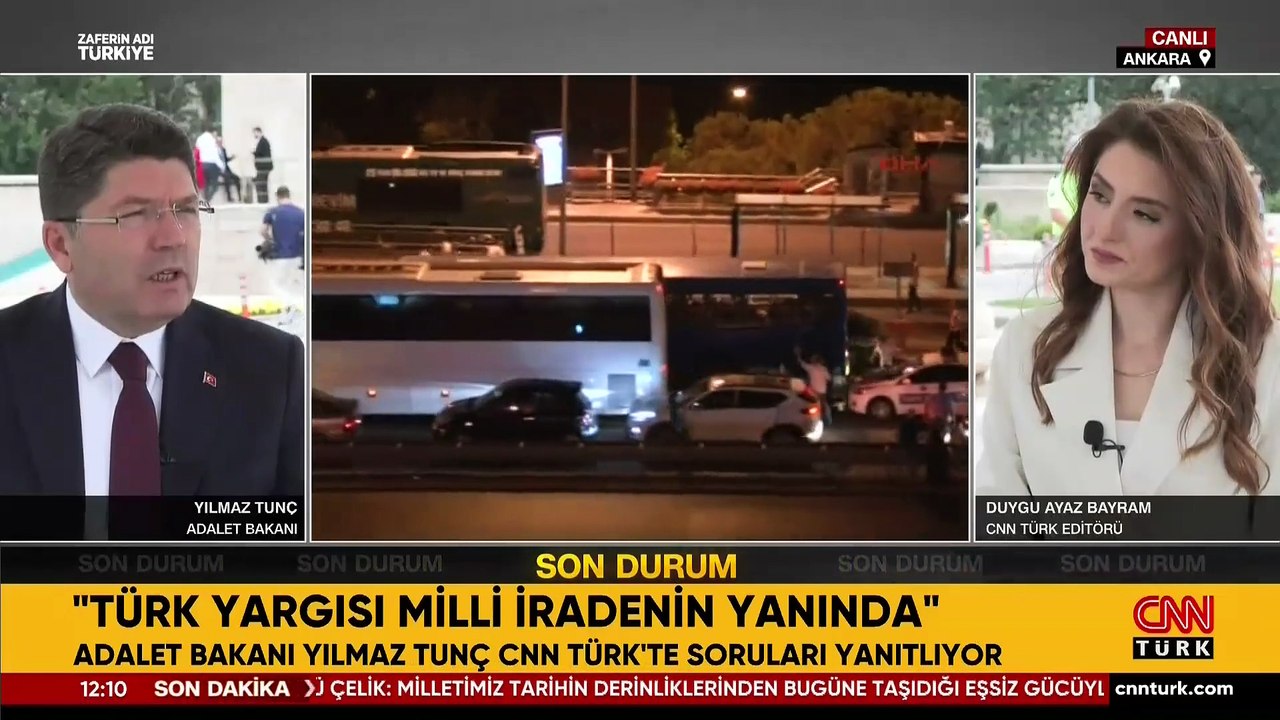 SON DAKİKA... Adalet Bakanı Yılmaz Tunç'tan CNN TÜRK'te FETÖ ile mücadele mesajı: Artık karanlık girişim yapamazlar