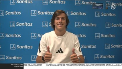 Primeras imágenes de Álvaro Carreras como jugador del Madrid