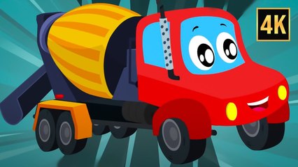 Cement Mixer Truck Cartoon | Construction Vehicles for Kids | Kids Channel Videos