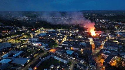 Fire in Kilmarnock town centre