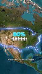 Population of the USA 🇺🇸 Why 80% of Americans Live East of This Line_