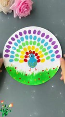 Paint a lovely peacock #foryou#viralvideo