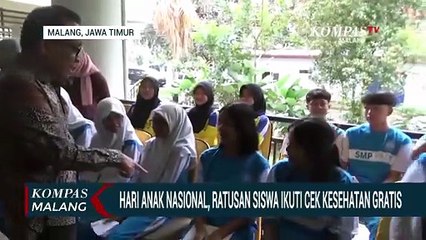 Menko PMK dan Menteri PPA Tinjau Cek Kesehatan Gratis Siswa di Malang