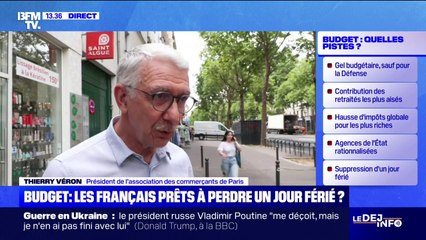 Vers la suppression d'un jour férié? "C'est toujours les mêmes qui payent", déplore le président de l'association des commerçants de Paris