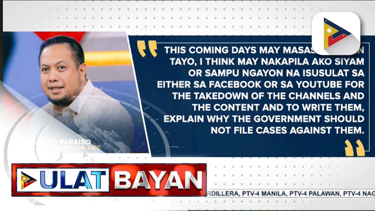 9 hanggang 10 content creators at social media influencers, posibleng masampolan ng CICC dahil sa pag-eendorso ng illegal online gambling