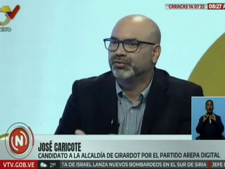 Candidato por el Partido Arepa José Caricote reafirma su confianza en las elecciones municipales