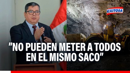 ¿Por qué meter en el mismo saco a los mineros que están en el proceso de formalización con ilegales?, cuestiona viceministro