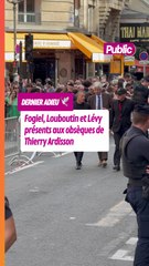 Marc-Olivier Fogiel, Christian Louboutin et Maurice Lévy présents aux obsèques de l'homme en noir