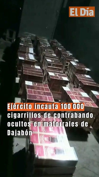 Ejército incauta 100 000 cigarrillos de contrabando ocultos en matorrales de Dajabón