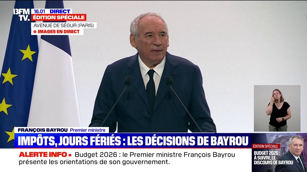 Budget: François Bayrou dénonce "la malédiction du surendettement"