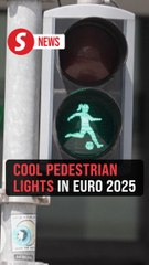 Women's Euro inspires soccer-themed lights in Swiss host cities