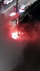 Incêndio em restaurante popular foi filmado pela população