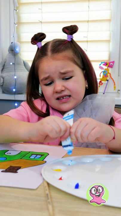 Mélanger les couleurs : que se passe-t-il quand on mélange tout ?! 🤔 #couleurs #art #famille