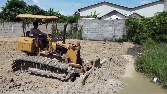 Best Amazing Project!! KOMATSU Bulldozer Showing Power Pushing Soil into water refill the Land