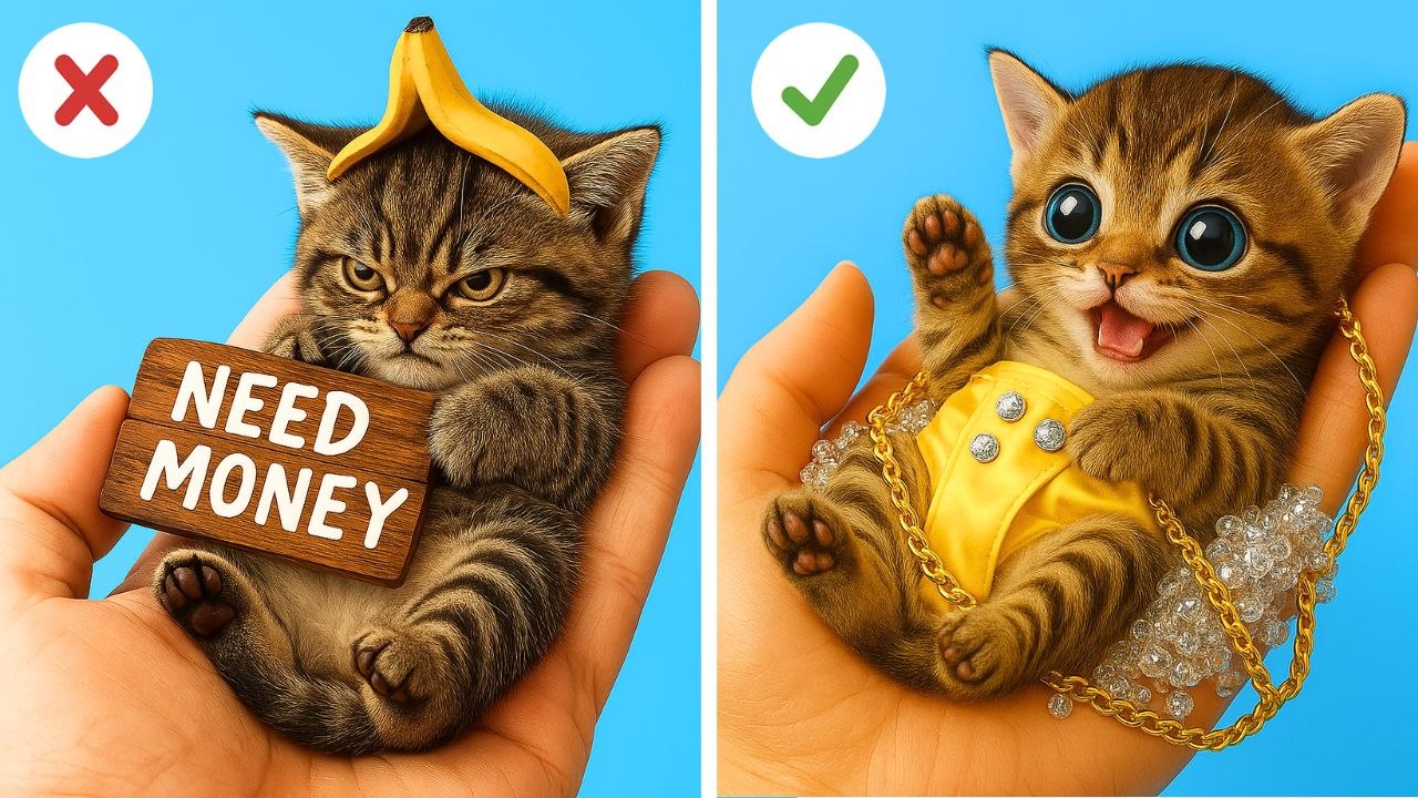 Personne ne voulait de ce pauvre chaton grincheux 😿 Transformation en  animal de compagnie très riche, image size:1280x720