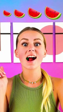 MANGEZ DE LA PASTÈQUE MÉGA AVEC NOUS ! Des emojis pastèque amusants : bonbons, glaces, fruits