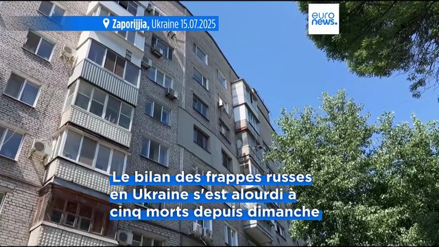 Ukraine : frappes russes meurtrières au lendemain de l'ultimatum lancé par Donald Trump