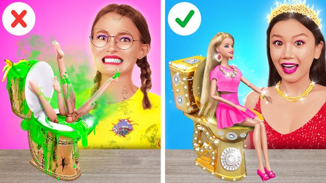 RELOOKING RICHE VS PAUVRE 💸🎀 Idées de décoration DIY et créations adorables par 123 GO! Genius