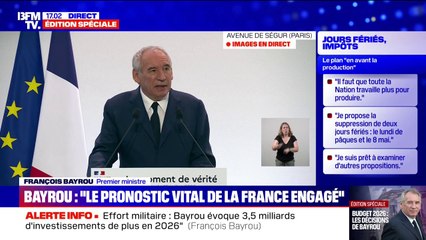 Simplification du monde du travail: "Je crois que tout le monde y gagne", affirme François Bayrou