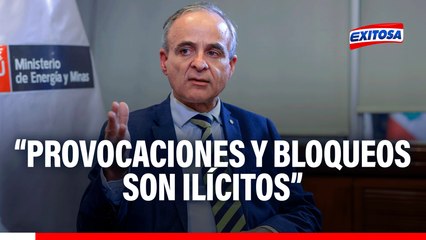 "Siguen habiendo personas que creen que con protestas violentas pueden detener actos de articulación. Provocaciones y bloqueos son ilícitos"