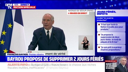 Budget 2026: "Toutes les idées d'amélioration seront les bienvenues", indique le Premier ministre, François Bayrou