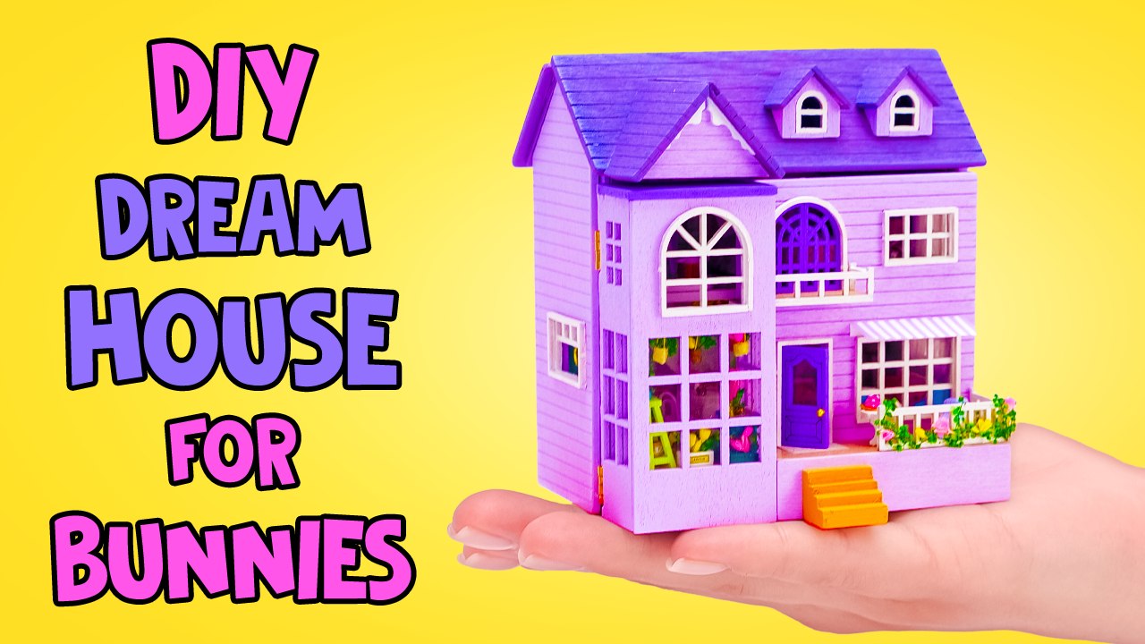 Les petits lapins méritent aussi une maison de rêve ! 🐇💜 Trop mignons pour être vrais !