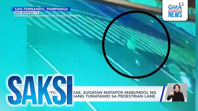 78-anyos na babae, sugatan matapos mabundol ng motorsiklo habang tumatawid sa pedestrian lane | Saksi