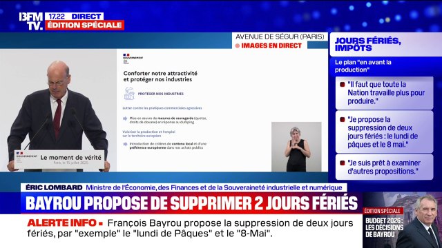 Nous devons mieux défendre nos intérêts technologiques et nos emplois industriels (...) qui sont percutés par la concurrence chinoise , affirme le ministre de l'Économie