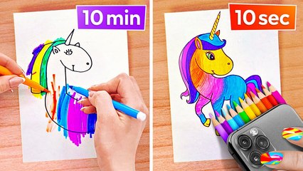 DESSINEZ COMME UN PRO 🎨✨ ASTUCES DE PEINTURE QUE VOUS AURIEZ AIMÉ CONNAÎTRE AVANT par 123 GO! Genius