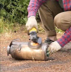 Fire Extinguisher Transformed Into Epic Stove ♻️🔥