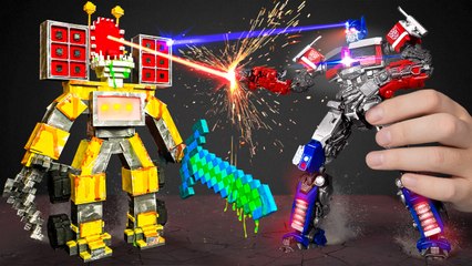 🚽 Skibidi vs. 😺 Sprunki vs. 🤖 Transformers in ⛏️ Minecraft! ⚔️ Who Will Win the Ultimate Battle?