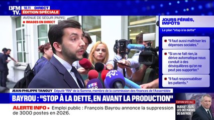 "La Macronie est dans une impasse totale, elle est incapable de se réformer", réagit Jean-Philippe Tanguy aux annonces de François Bayrou
