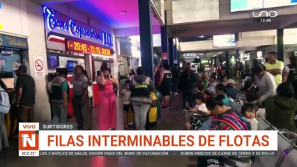FILAS INTERMINABLES DE FLOTAS