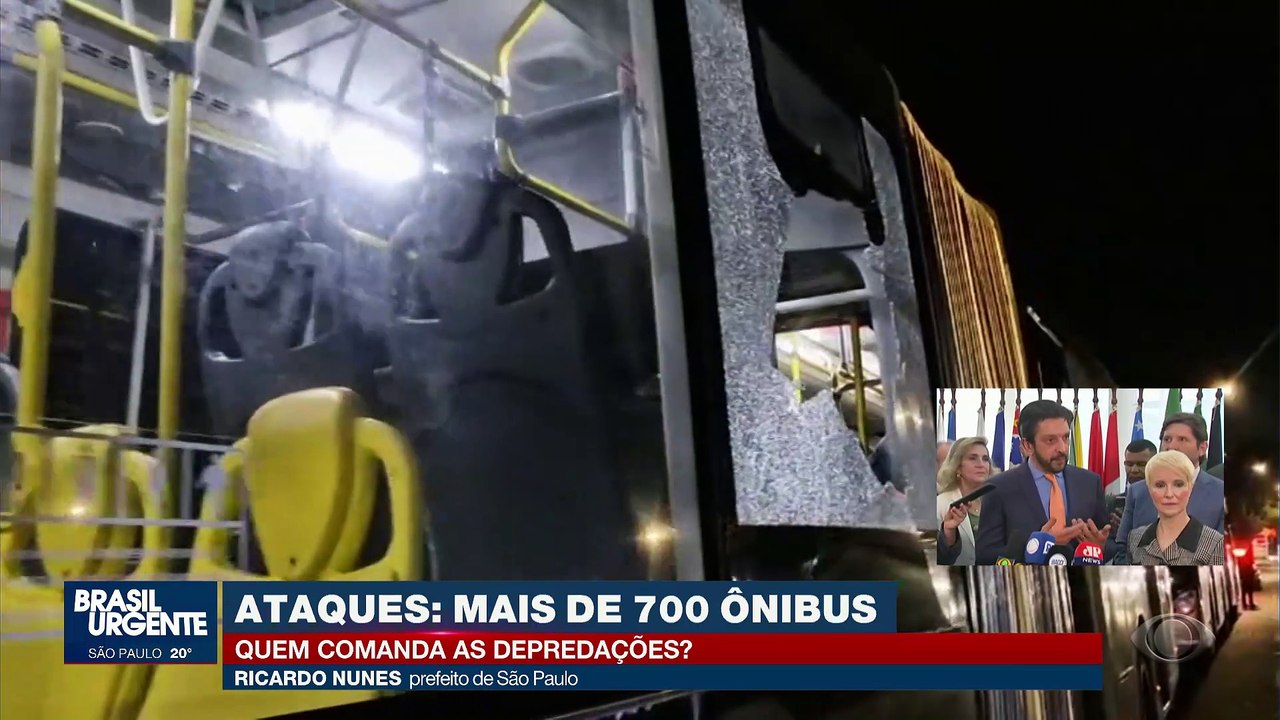 Prefeito de SP, Ricardo Nunes fala sobre ataques a ônibus no estado