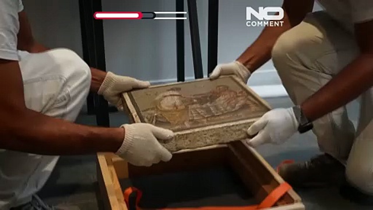 Gestohlenes römisches Mosaik mit erotischem Motiv kehrt nach dem Zweiten Weltkrieg nach Pompeji zurück