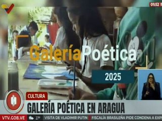 Niñas y niños potencian sus habilidades y conocimientos en la Galería Poética Aragua 2025